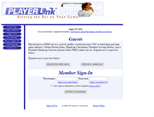 Tablet Screenshot of playerlink.com